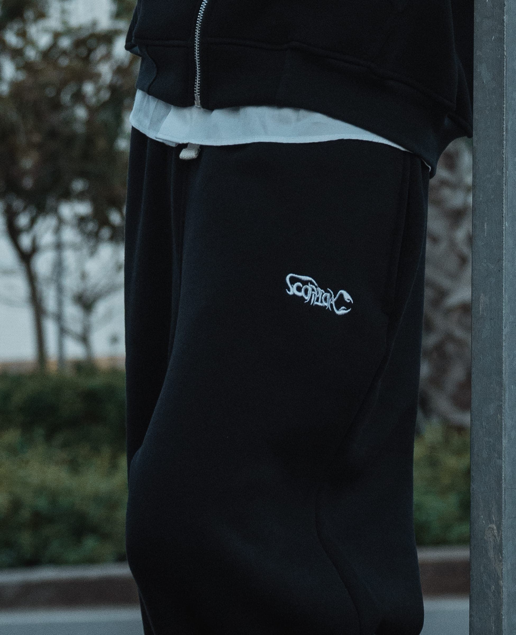 ScorpionX Track Pants, full look